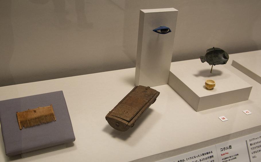small items such as comb, etc. on display